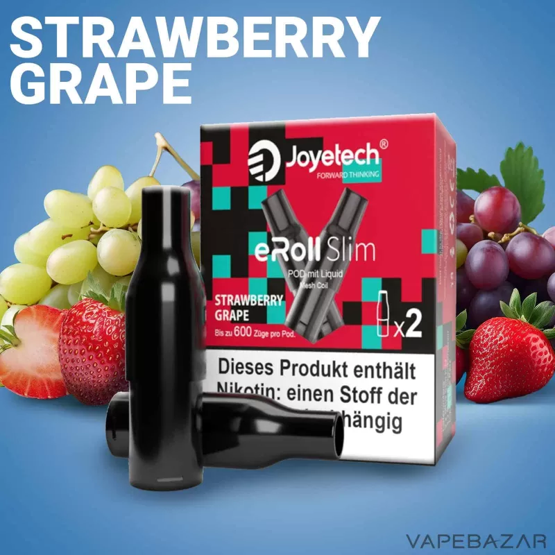 Joyetech eRoll Slim Prefilled Pod – Strawberry Grape (2er Pack)