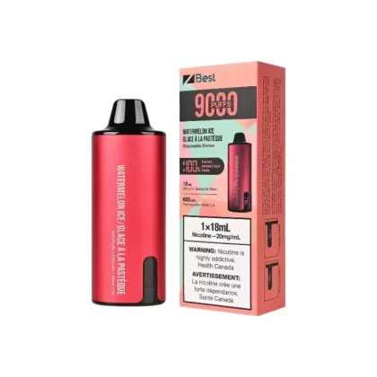 Z Disposable Vape - Watermelon Ice (9000 Puffs), 18ML