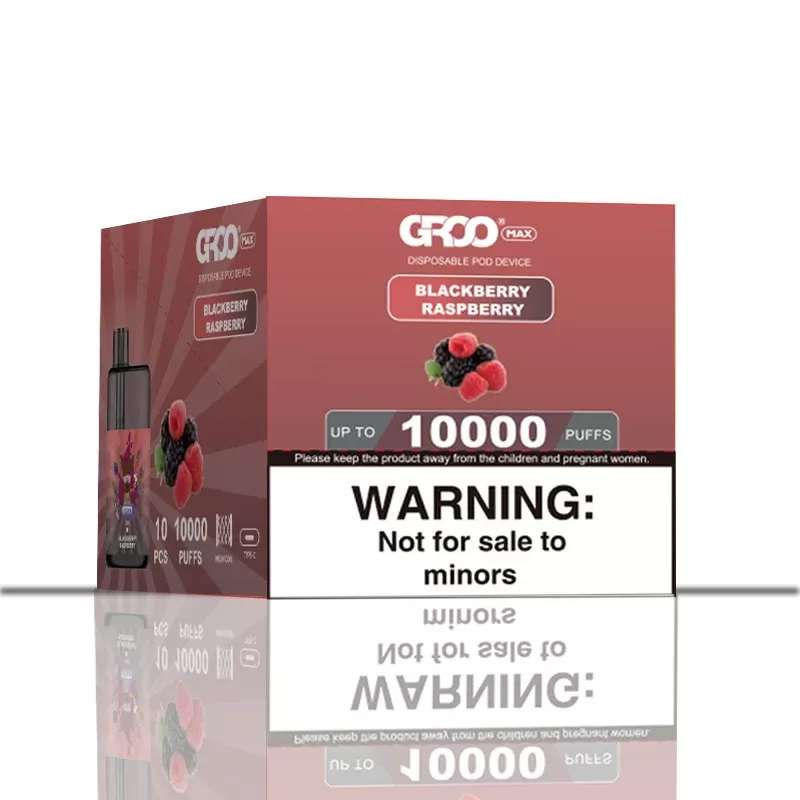 Groo Max–blackberry Raspberry–10 Pack Bulk