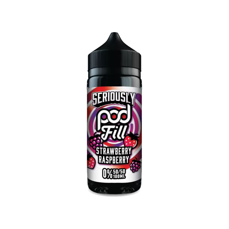 Strawberry Raspberry Shortfill E-Liquid by Seriously Pod Fill 100ml