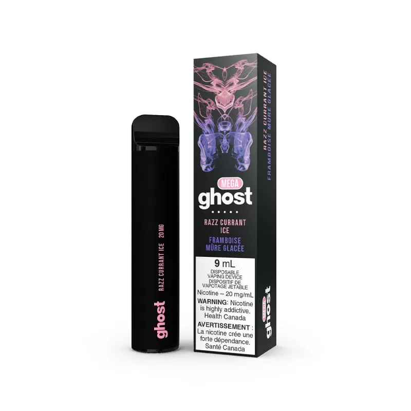 Ghost Mega Razz Currant Ice Disposable Vape Pen