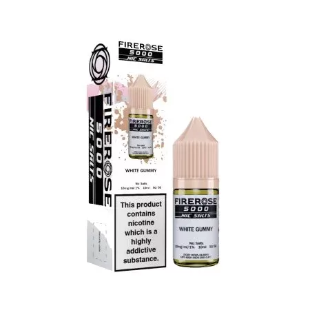 Firerose 5000 Nic Salts – White Gummy