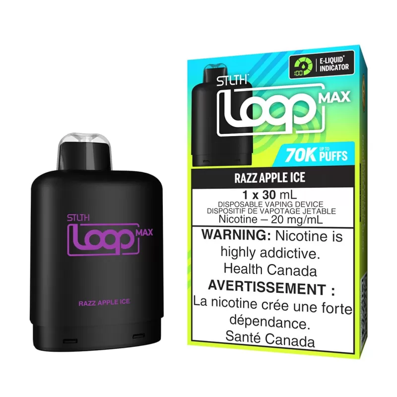 STLTH Loop MAX Razz Apple Ice Disposable Vape Pod