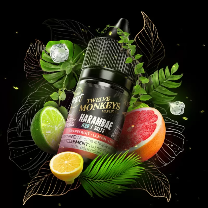 Twelve Monkeys Salt 30ml - Harambae Ice