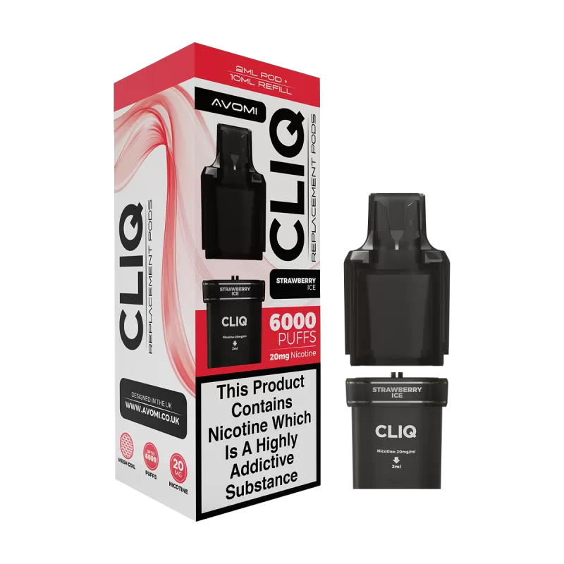 Strawberry Ice Avomi Cliq 6000 Refill Pack