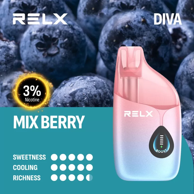RELX Diva 30000 Puffs Mix Berry 3%