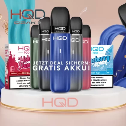 2× HQD Pods kaufen – Cirak 2 Akku gratis dazu!