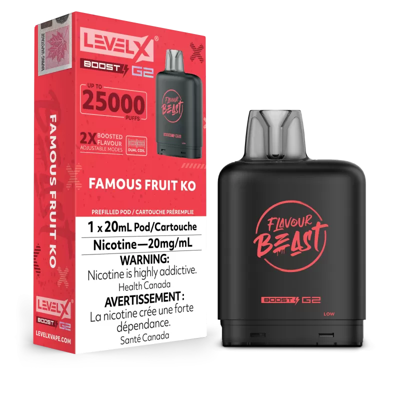 Famous Fruit KO - Flavour Beast Level X Boost G2 Pod