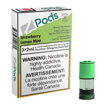 Z POD 2% 3 X 2ML – STRAWBERRY LEMON MINT
