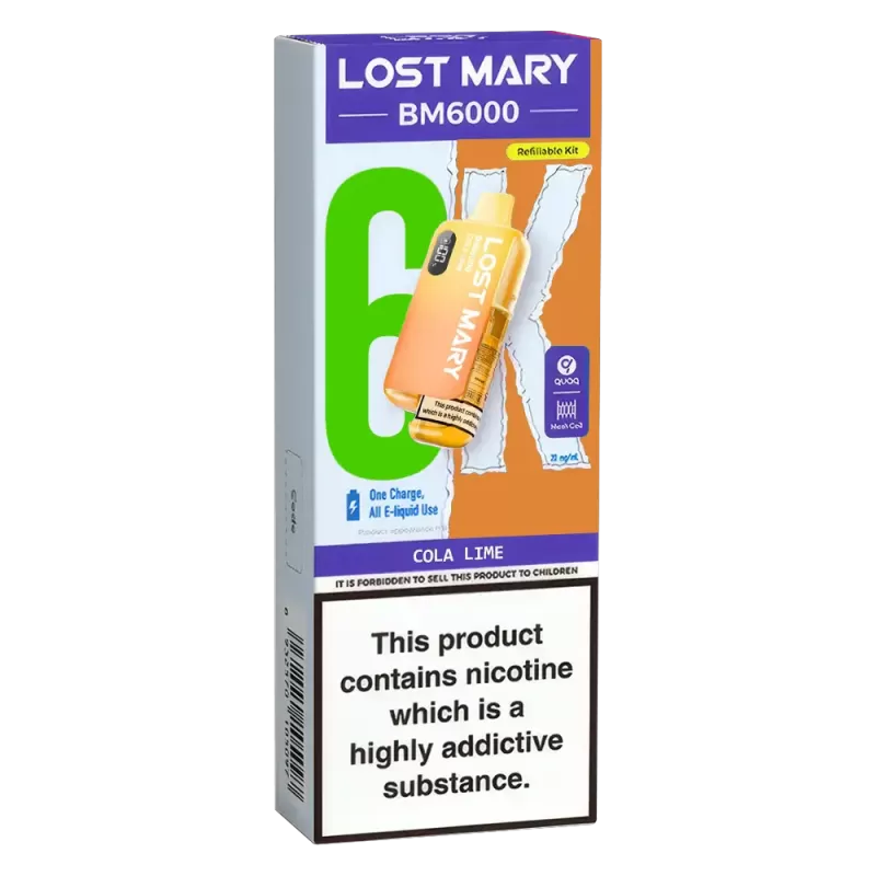 Lost Mary BM6000 Cola Lime Prefilled Pod Kit