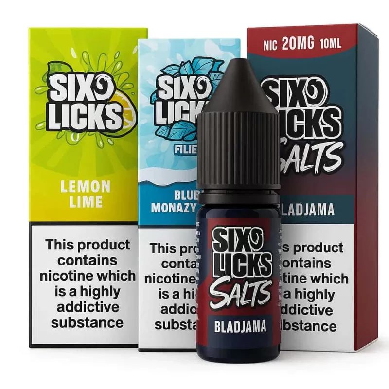 Six Licks Nic Salt E-liquid 10ml