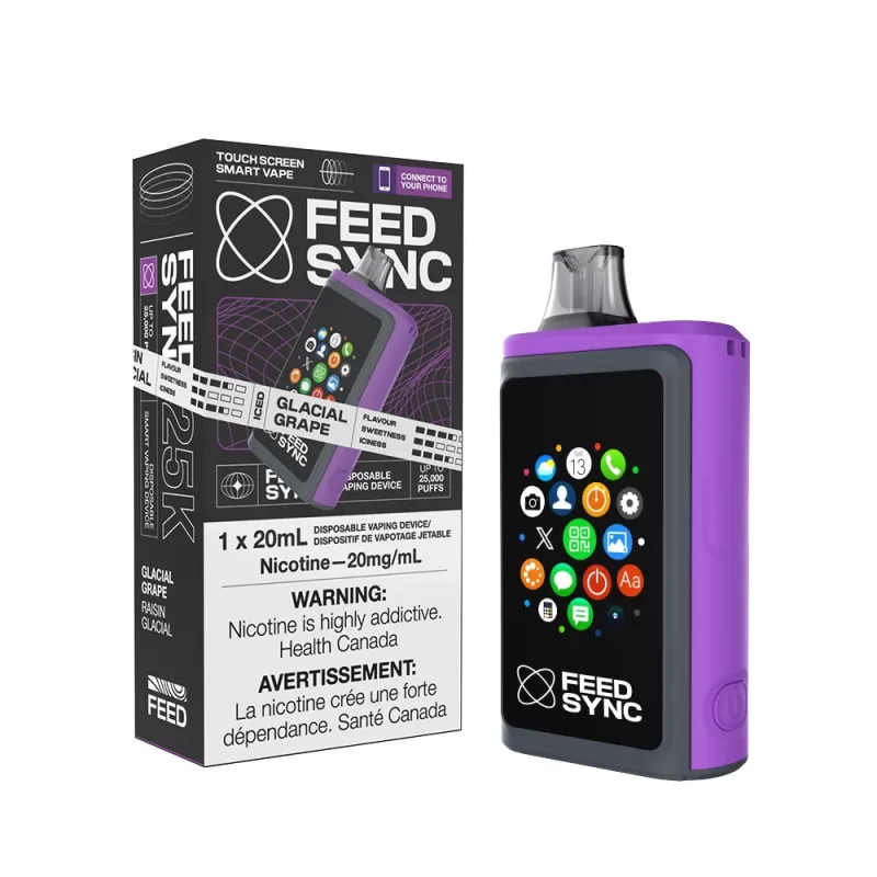 Feed SYNC 25000 Disposable Vape - Glacial Grape