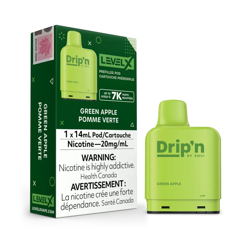 Envi Drip’n Level X Pod – Green Apple