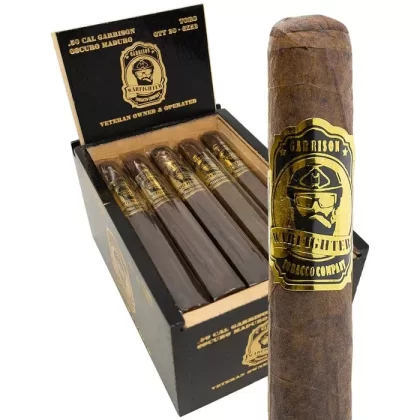 .50 Cal Garrison Oscuro Maduro Cigar – Corona