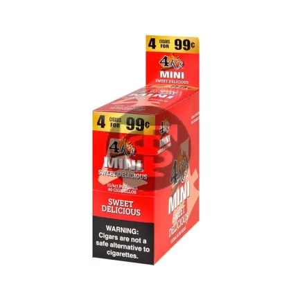 4 Kings Mini Cigarillos 4 For 99c 15 Packs of 4 Sweet Delicious