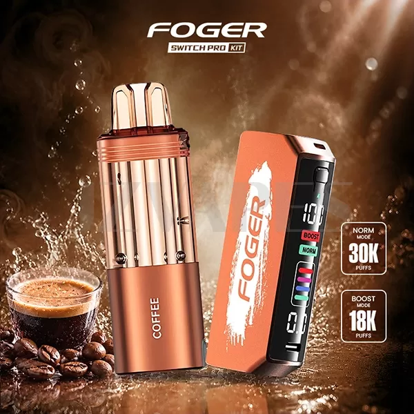 Foger Switch Pro Kit – Coffee 30K Puffs (Device + Pod)