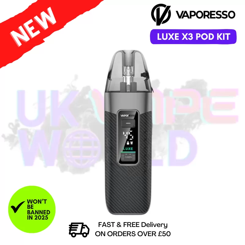 Carbon Black Vaporesso Luxe X3 Pod Kit