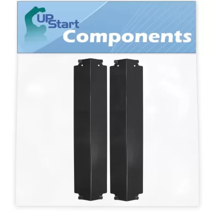 2-Pack BBQ Grill Heat Shield Plate Tent Replacement Parts for Coleman G52203 – Compatible Barbeque Porcelain Steel Flame Tamer, Guard, Deflector, Flavorizer Bar, Vaporizer Bar, Burner Cover 16′′