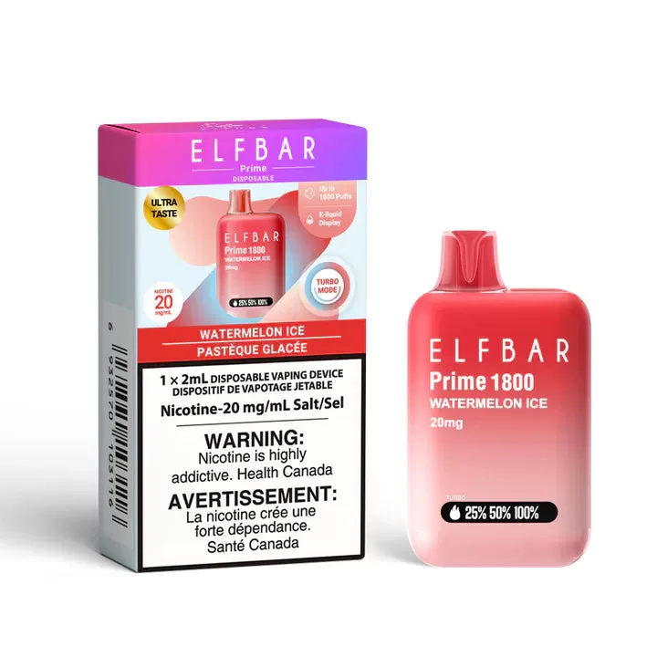Elf Bar 1800 Puffs - Watermelon Ice