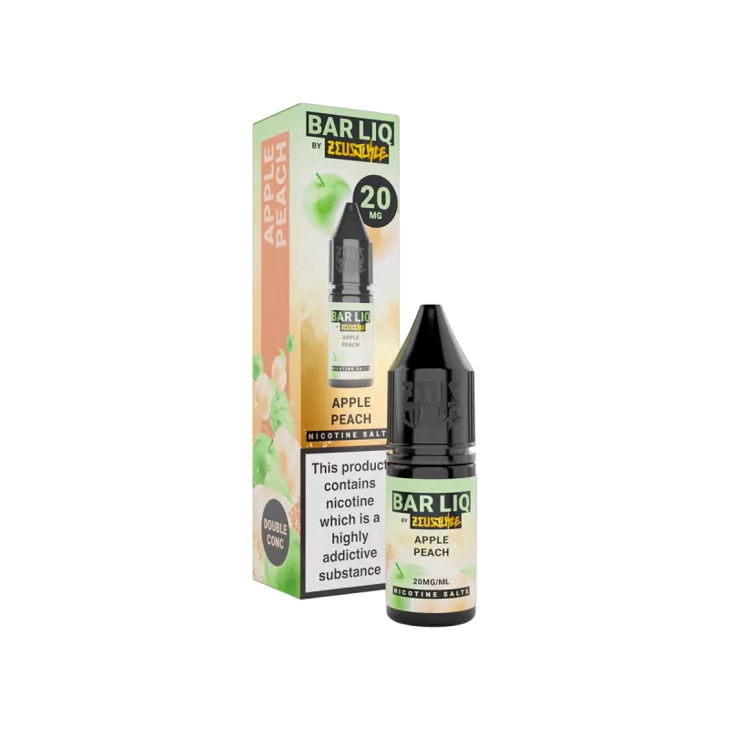 Apple Peach Nic Salt E-Liquid by Bar Liq