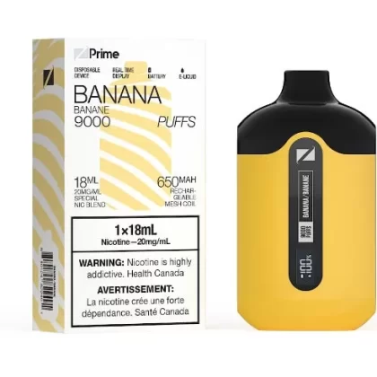 ZPrime Disposable Vape - ZPOD - 9K Puffs - Banana