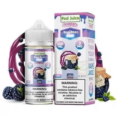 Blue Razz Jm Pod Juice E-Liquid