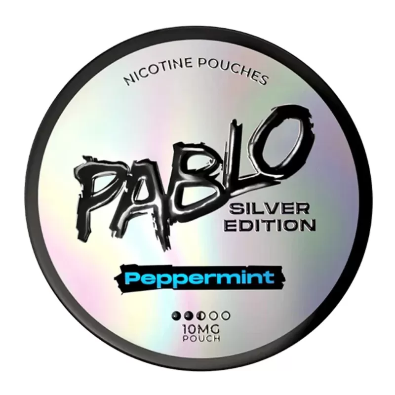 Peppermint Nicotine Pouches By Pablo Silver Edition