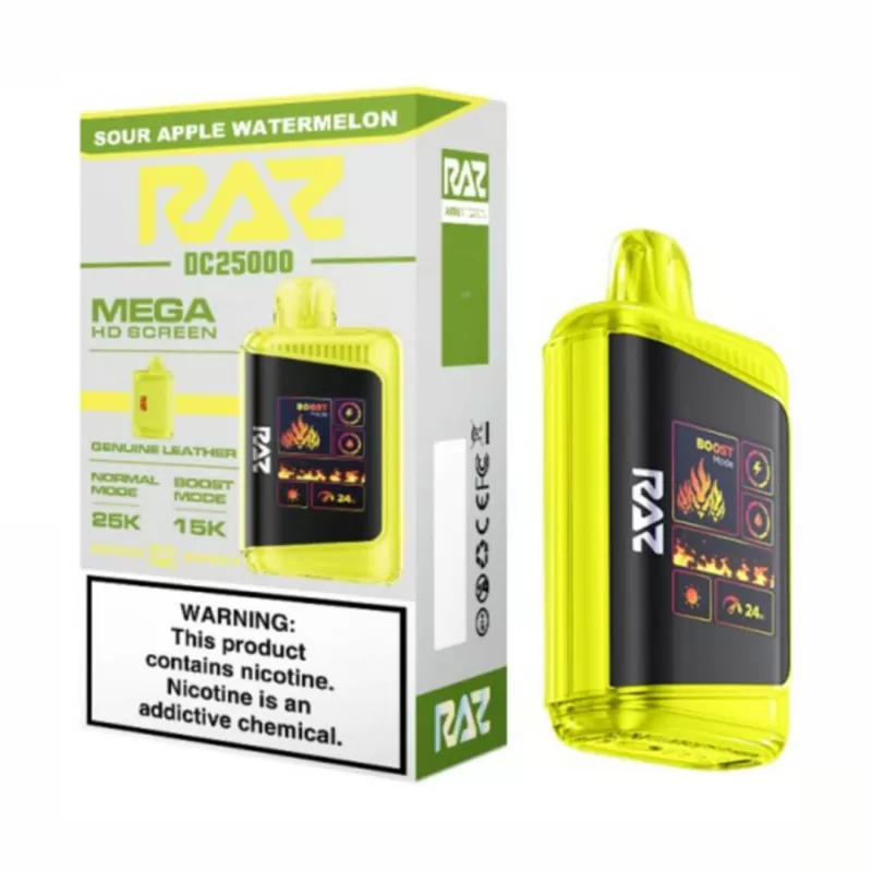 Raz DC25000 Sour Apple Watermelon Disposable