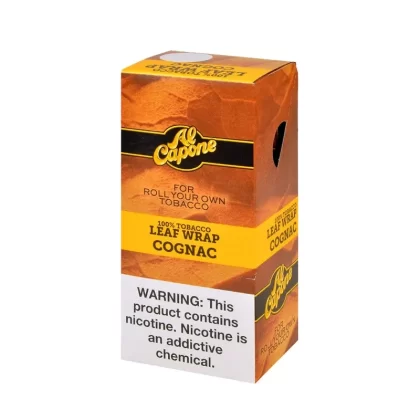 Al Capone Tobacco Leaf Wrap Cognac, 12ct pack