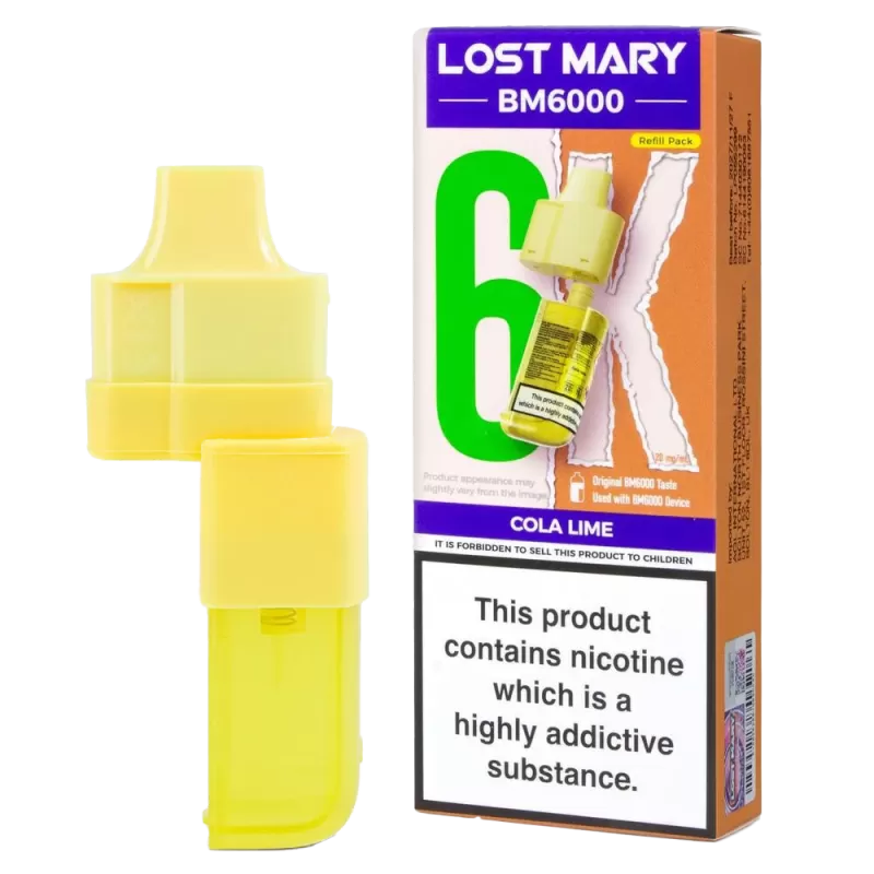 Lost Mary BM6000 Pods - Cola Lime