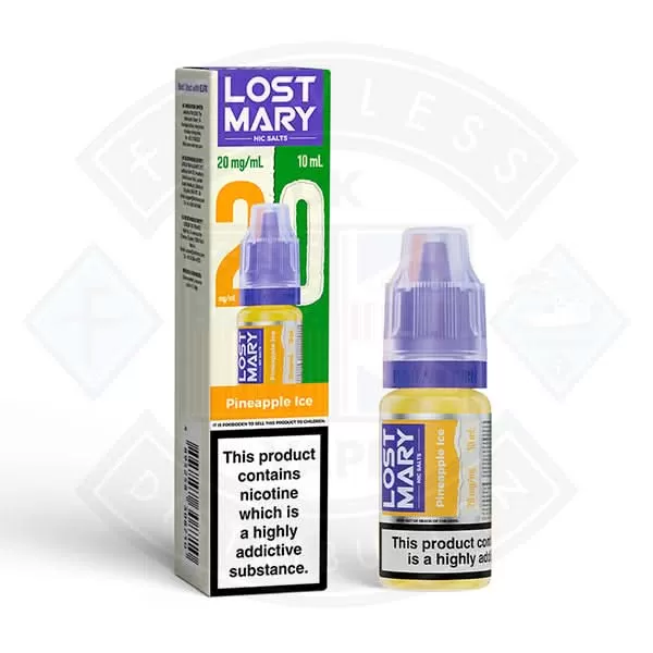 LOST MARY Pineapple Ice Nic Salts E-Liquid 10ml