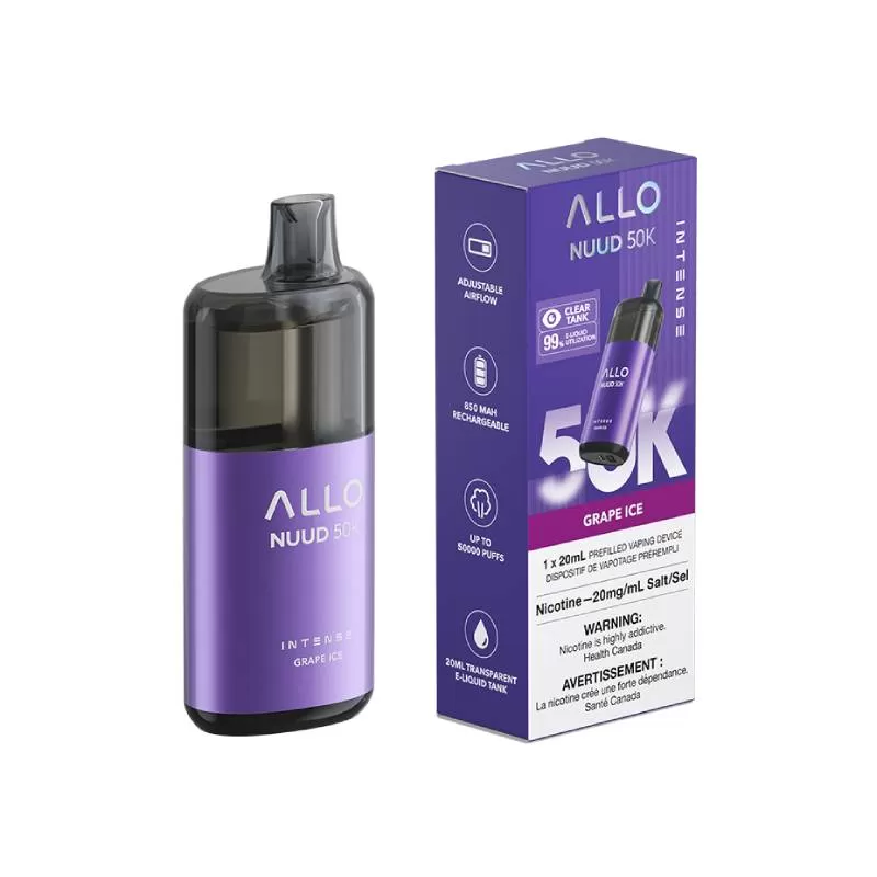 ALLO Nuud 50K - Grape Ice Disposable Vape