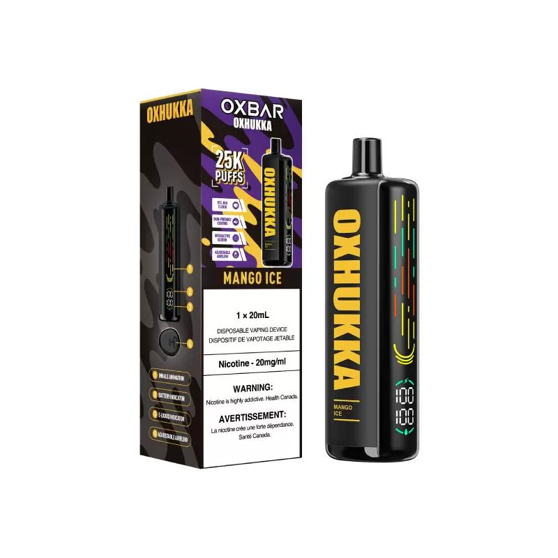 OxHukka 25k Mango Ice Disposable Vape