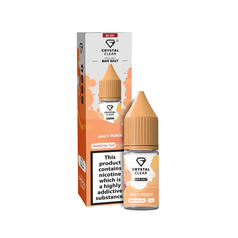 Juicy Peach Crystal Clear - Bar Nic Salts